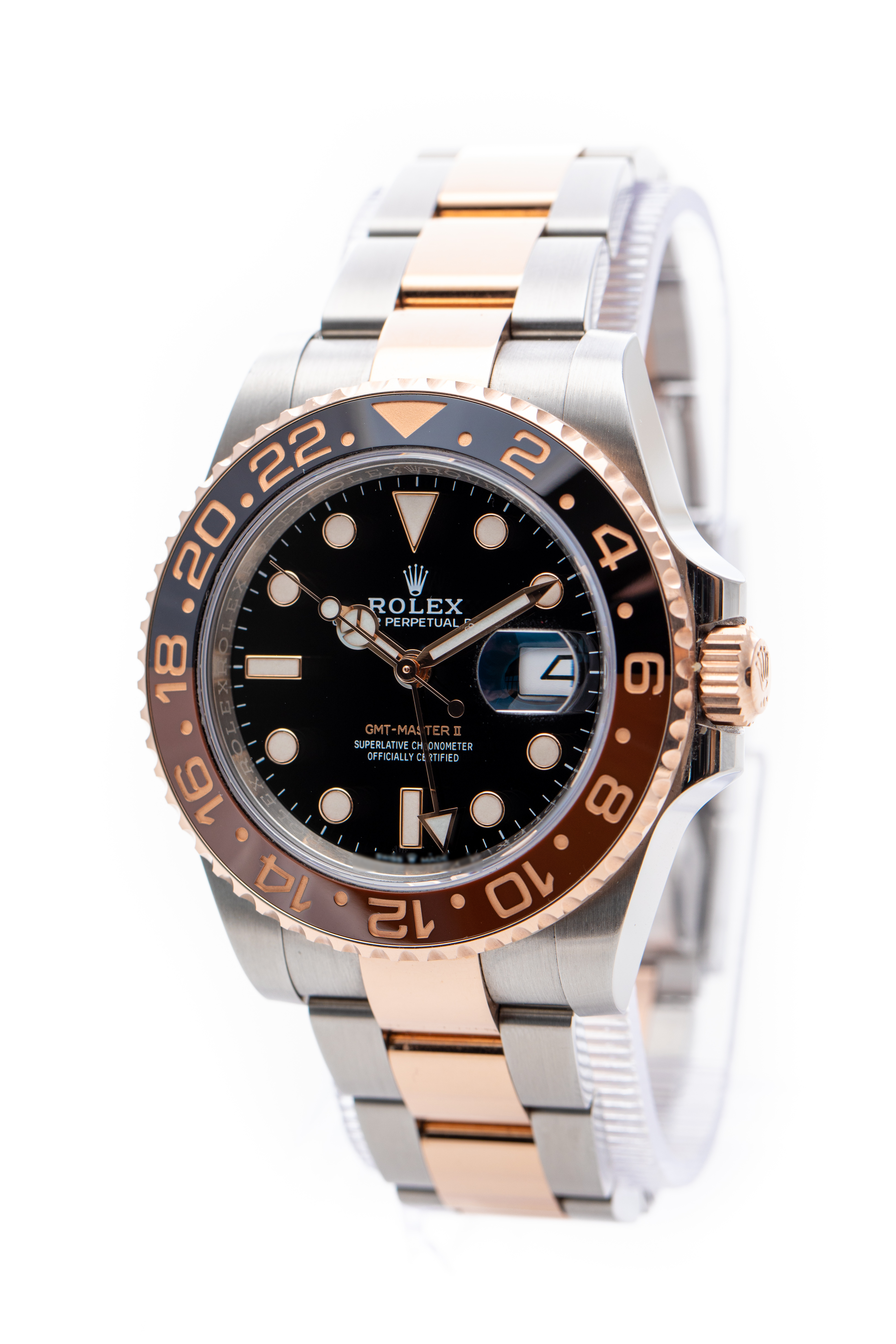 ROLEX GMT-MASTER II ROSE GOLD&STEEL ROOTBEER AUTOMATIC 2020 REF: 126711CHNR