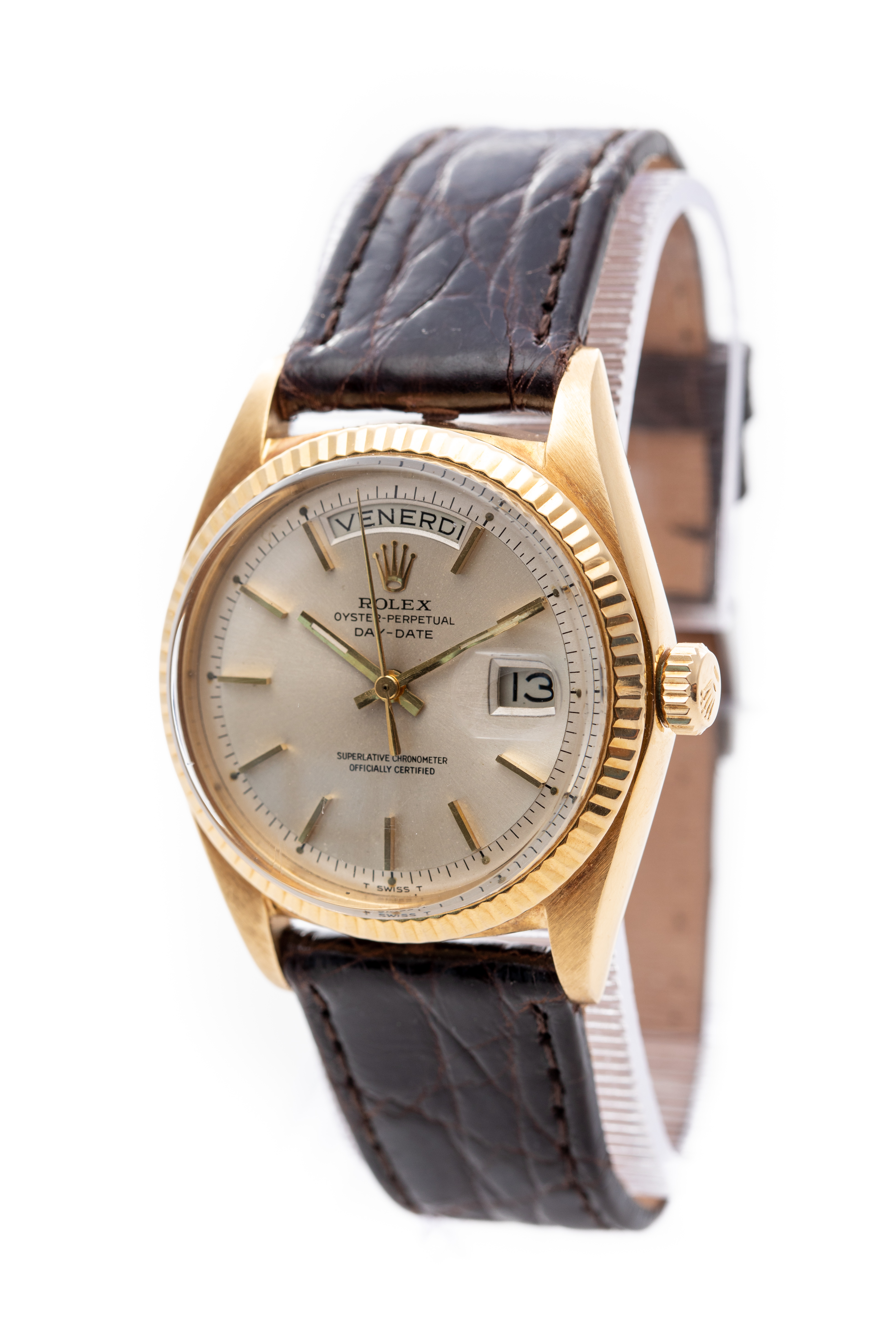 ROLEX DAY-DATE 36MM 18K YELLOW GOLD GOLD DIAL AUTOMATIC REF: 1803